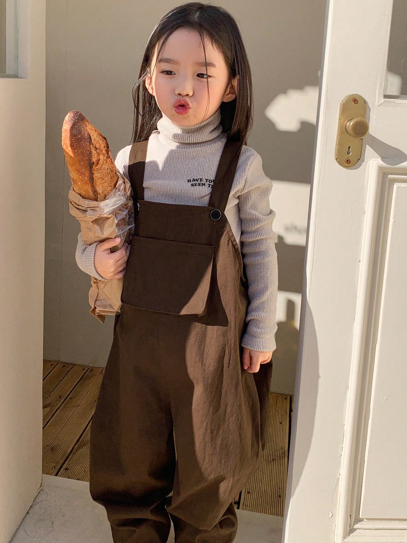 Young Girl Fall Outfit Girl (Toddler) Jumpsuit